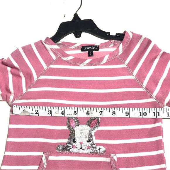 Zunie - Sequin Bunny Long Sleeve Top - Picture 4 of 5